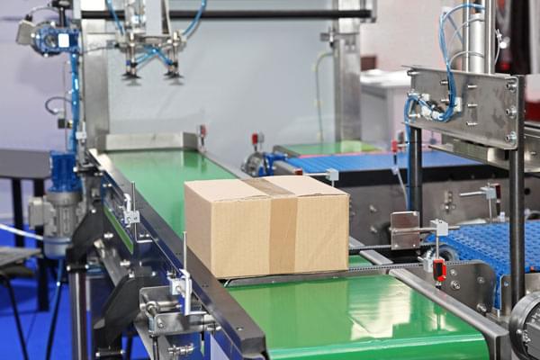 aplicação de correia lisa em PVC verde